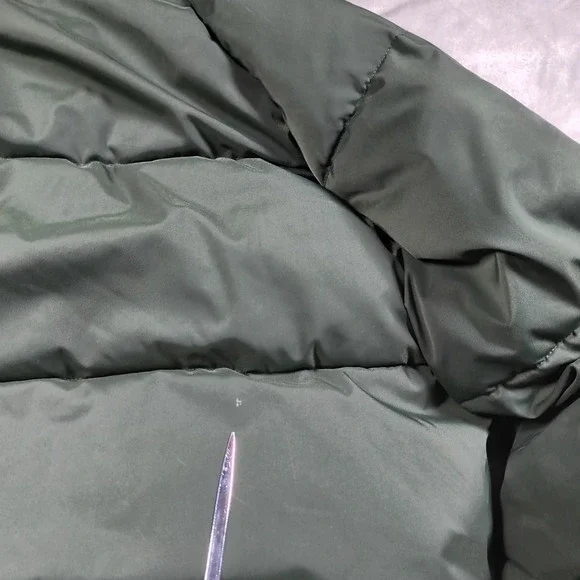 Stella McCartney Puffer Jacket Kids 12 Years Green Bomber Full Zip Winter Vegan - Picture 10 of 12